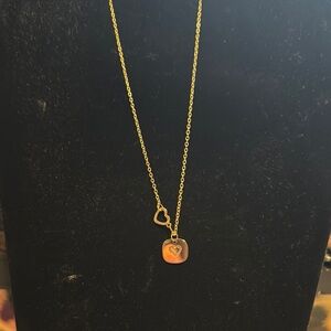 Charming Gold Heart Charm Necklace